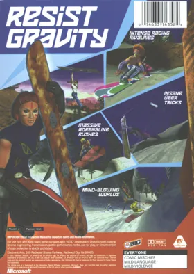 SSX Tricky (USA) box cover back